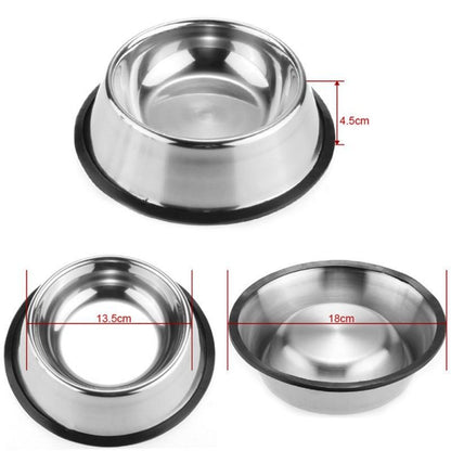 Stainless Steel Dog Food Bowl InfiniteWags 