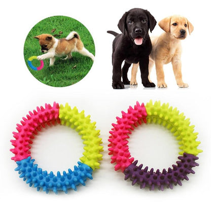 Circle Rubber Dog Chew Toy InfiniteWags 