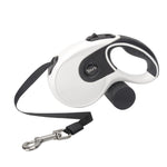 Retractable Dog Leash with Bag Holder - 5 Meter InfiniteWags White 