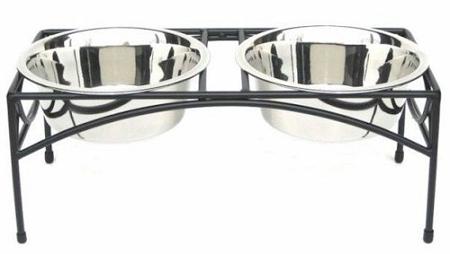 Regal Double Elevated Feeder Pet Feeders PetsStop Small 