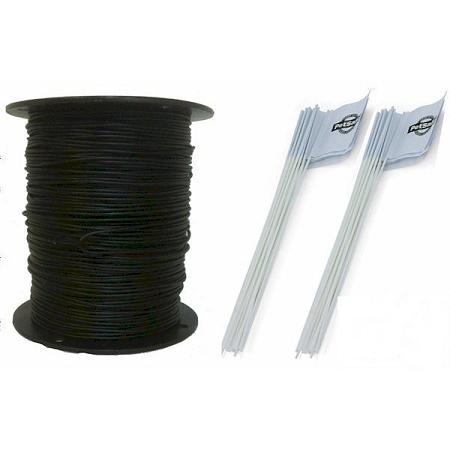 Essential Pet Heavy Duty In-Ground Fence Wire and Flag Kit Underground Fences/Wire & Flags Essential Pet Products 1000 Ft 