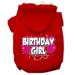 Birthday Girl Dog Hoodie MIRAGE PET PRODUCTS Lg Red 
