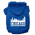 Chicago Skyline Dog Hoodie MIRAGE PET PRODUCTS Lg Blue 