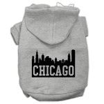 Chicago Skyline Dog Hoodie MIRAGE PET PRODUCTS Lg Grey 