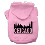 Chicago Skyline Dog Hoodie MIRAGE PET PRODUCTS Lg Light Pink 