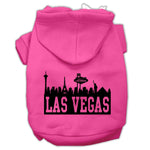 Las Vegas Skyline Dog Hoodie MIRAGE PET PRODUCTS Lg Bright Pink 