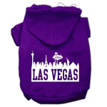 Las Vegas Skyline Dog Hoodie MIRAGE PET PRODUCTS Lg Purple 