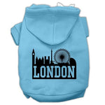 London Skyline Dog Hoodie MIRAGE PET PRODUCTS Lg Baby Blue 