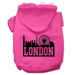London Skyline Dog Hoodie MIRAGE PET PRODUCTS Lg Bright Pink 