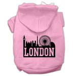 London Skyline Dog Hoodie MIRAGE PET PRODUCTS Lg Light Pink 