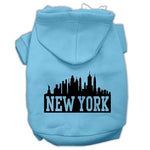 New York Dog Hoodie MIRAGE PET PRODUCTS Lg Baby Blue 