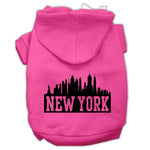 New York Dog Hoodie MIRAGE PET PRODUCTS Lg Bright Pink 