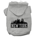 New York Dog Hoodie MIRAGE PET PRODUCTS Lg Grey 