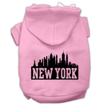 New York Dog Hoodie MIRAGE PET PRODUCTS Lg Light Pink 