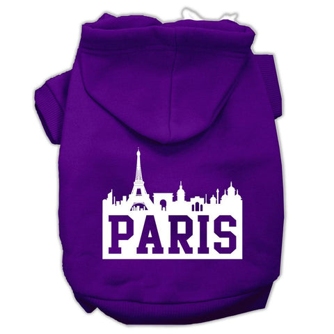 Paris Dog Hoodie MIRAGE PET PRODUCTS Lg Purple 
