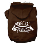 Personal Trainer Dog Hoodie MIRAGE PET PRODUCTS Lg Brown 