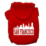 San Francisco Dog Hoodie MIRAGE PET PRODUCTS Lg Red 