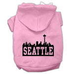 Seattle Skyline Dog Hoodie MIRAGE PET PRODUCTS Lg Light Pink 