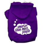 Smarter than Most People Dog Hoodie MIRAGE PET PRODUCTS Lg Purple 