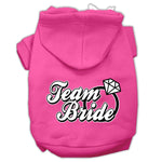 Team Bride Dog Hoodie MIRAGE PET PRODUCTS Lg Bright Pink 