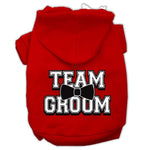 Team Groom Dog Hoodie MIRAGE PET PRODUCTS Lg Red 