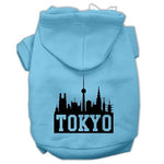 Tokyo Skyline Pet Hoodie MIRAGE PET PRODUCTS Lg Baby Blue 
