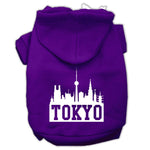 Tokyo Skyline Pet Hoodie MIRAGE PET PRODUCTS Lg Purple 