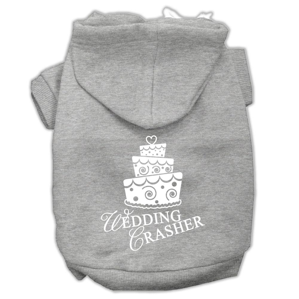 Wedding Crasher Dog Hoodie MIRAGE PET PRODUCTS Lg Grey 