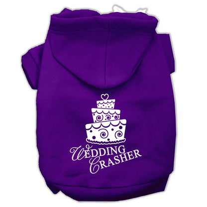 Wedding Crasher Dog Hoodie MIRAGE PET PRODUCTS Lg Purple 