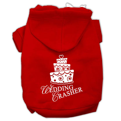 Wedding Crasher Dog Hoodie MIRAGE PET PRODUCTS Lg Red 