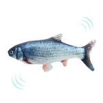 Interactive Fish Cat Toy - USB Rechargeable InfiniteWags Blue 