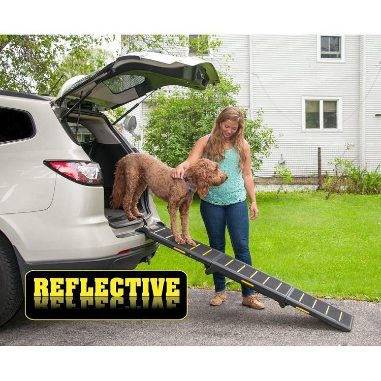 pet gear travel lite Tri Fold Dog Ramp - Supports up to 200lbs, 71 in. Long