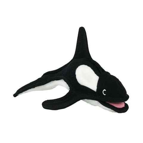 Tough Whale Dog Toy - Tuffy® Ocean Creature Series - Kinley the Killer Whale Tuffy Regular 