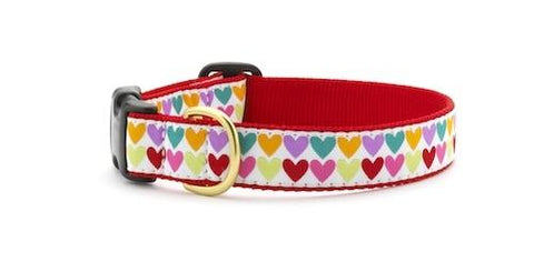 Heart Pattern Dog Collar - UpCountry Pop Hearts Dog Collar UpCountryInc 