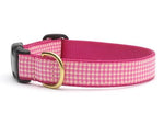 Pink Dog Collar - UpCountry Pink Gingham Collar UpCountryInc 